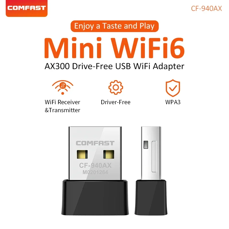 Adaptador De Rede Sem Fio Wifi 6 (wifi 5 Usb 3.0) 300/600 Mbps