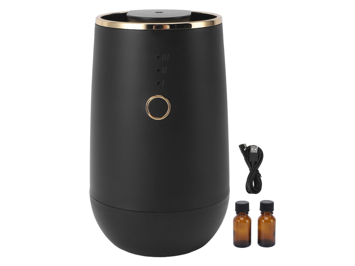Difusor de Aroma Compacto para Carro e Casa com Design Desktop Preto | S/MARCA
