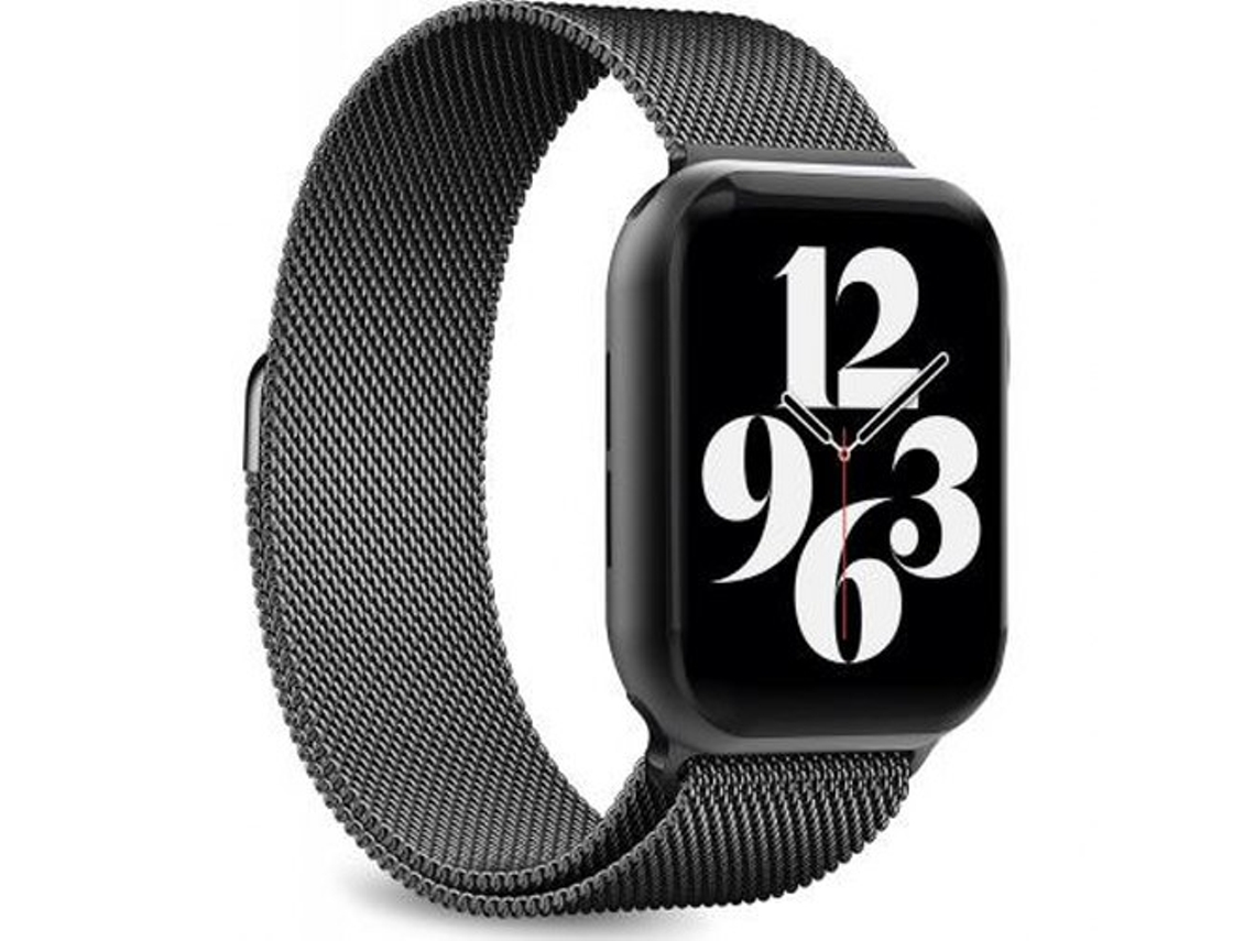 PURO Bracelete para Apple Watch 38-41 Mm em Aço Milanês Preto