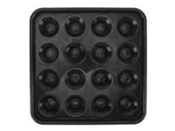 Yncm-bandeja De Bolas De Bilhar Plástica Para 16 Bolas Preta