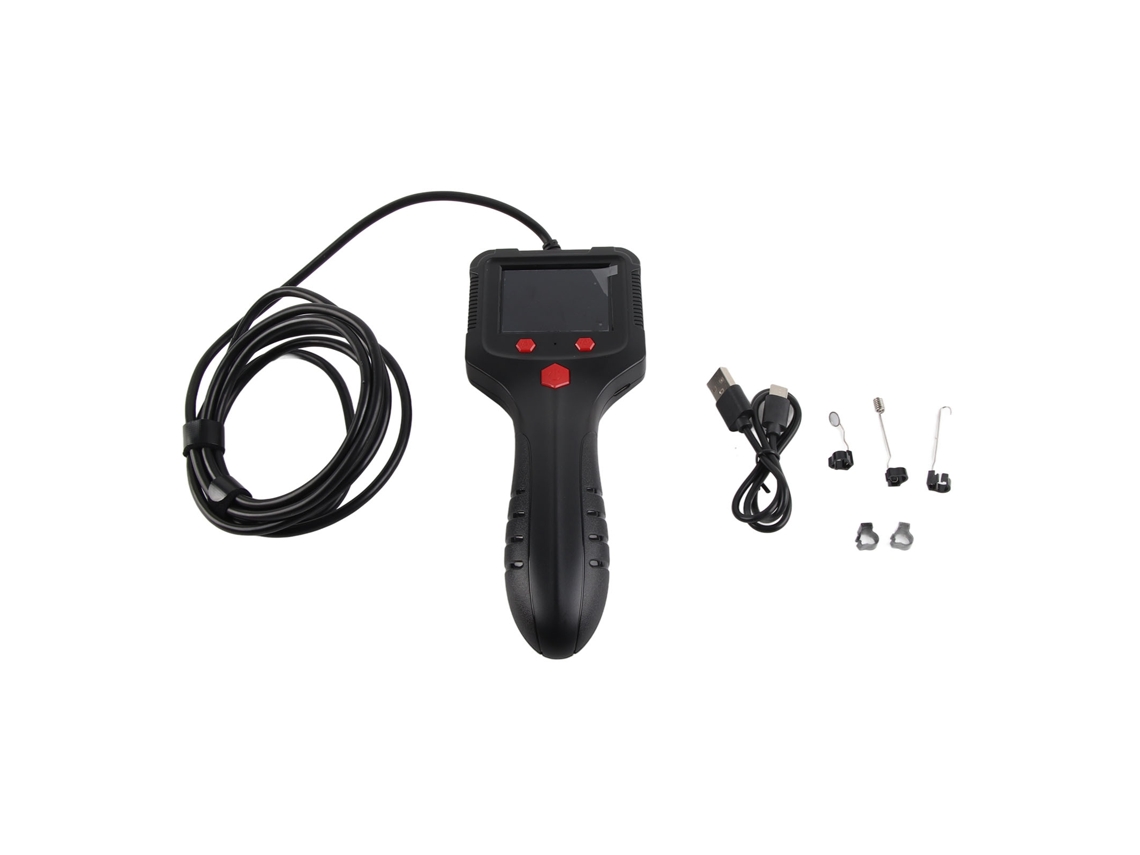 Yuru endoscópio industrial de mão com tela HD 2.4 polegadas câmera de inspeção borescope cabo 6.6ft