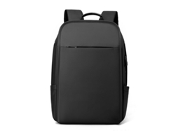 (preta) Mochila casual, minimalista, moderna, versátil e de grande capacidade, ideal para viagens a trabalho.