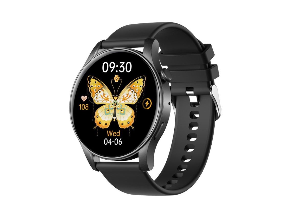 Smart Watch SHAH ARPAN Km58 Monitor de Saúde de Chamadas Bluetooth Preto
