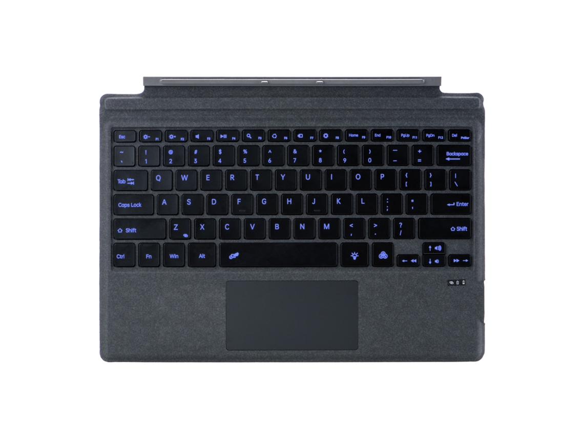 Teclado Magnético Sem Fio Bluetooth Da Microsoft, Modelo Bobbi, Vermelho Surface Pro 3/4/5/6/7, Com Retroiluminação. Yunzii