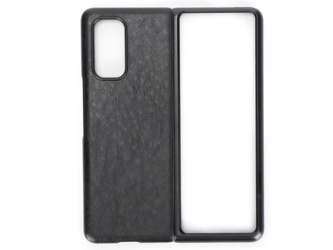 Capa de Telefone Xiaomi Mix Fold Capa de Couro Preta com Padrão de Cavalo Louco EOOCOO (protege Tela Dobrável, Proteção Total)
