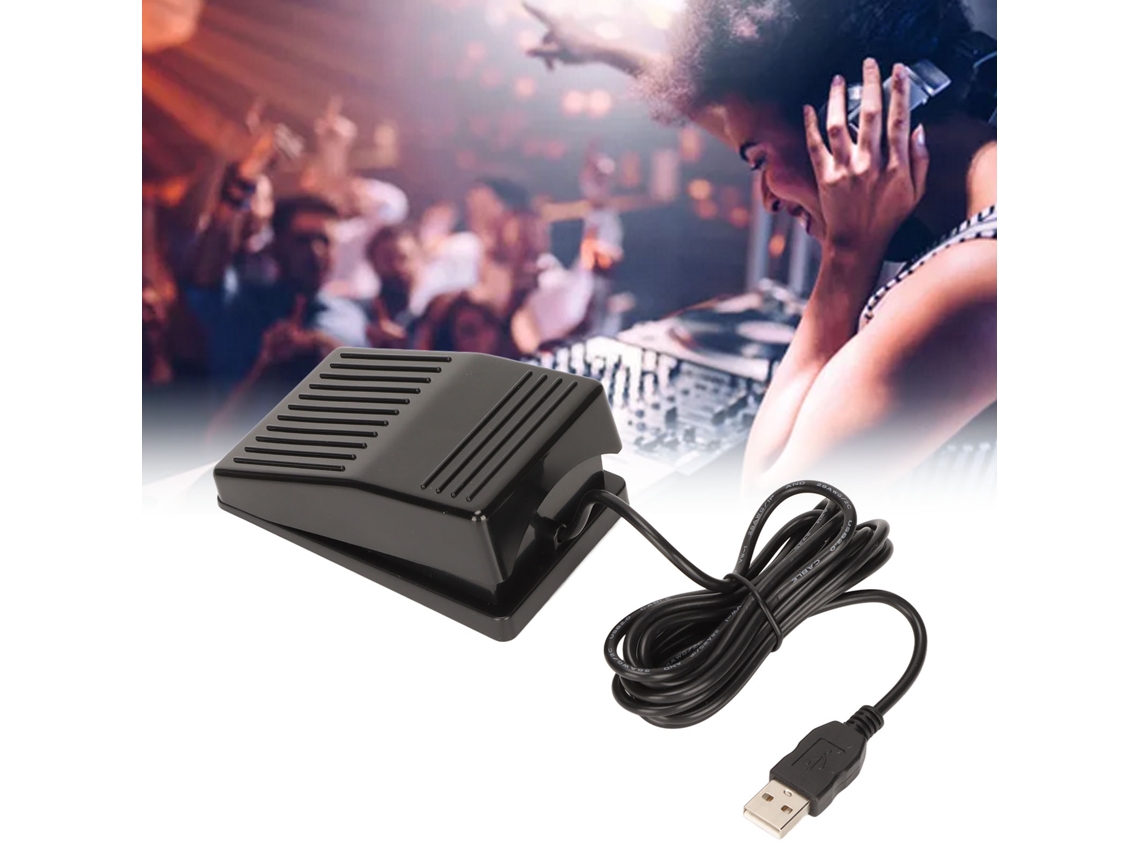 Pedal Usb Com Interruptor Mecânico, Pedal Único Multifuncional Com Cabo De 2 Metros Para Computador Slowmoose