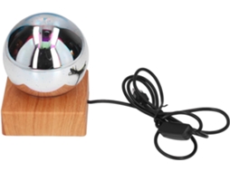 Luminária de mesa LED Ftvogue, com esfera de vidro 3D e efeitos de iluminação coloridos, perfeita para quarto e sala de estar.