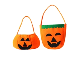 Sacola de Halloween 3d de Abóbora em Tnt para Doces, Bolsa de Mão LAXISCREED