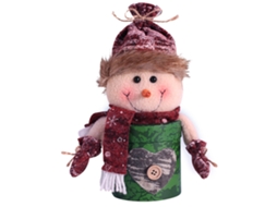Caixa De Natal Laxiscreed Com Padrão De Boneco De Neve Para Guardar Doces, Maçãs E Pequenos Presentes