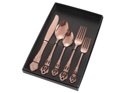 5 Peças Conjunto De Utensílios Portáteis De Aço Inoxidável Rose Gold Tamanhos Diversos