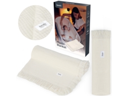 Manta De Musselina Lionelo Muslin Blanket - 70x100cm - 6 Camadas - 100% Algodão - Franjas