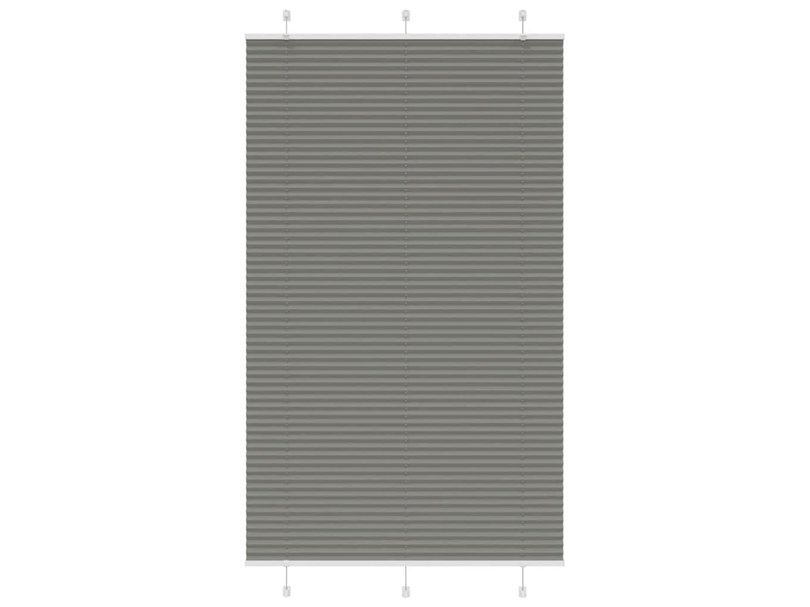 Vidaxl Antracite Plissada Cega 120x200 Cm Largura Tecido 119,4 Cm