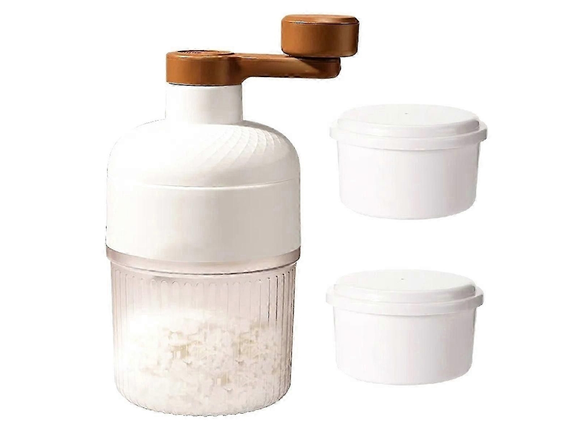 Máquina de Smoothies Manual de Tamanho Pequeno para Uso Doméstico com Molde de Gelo para Raspar Gelo na Cozinha. TAISHENGDA