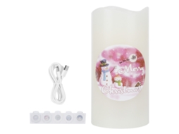 Rebe-lâmpada De Velas Led Com Projeção Decorativa Para Festas, Natal, Aniversários E Iluminação Residencial