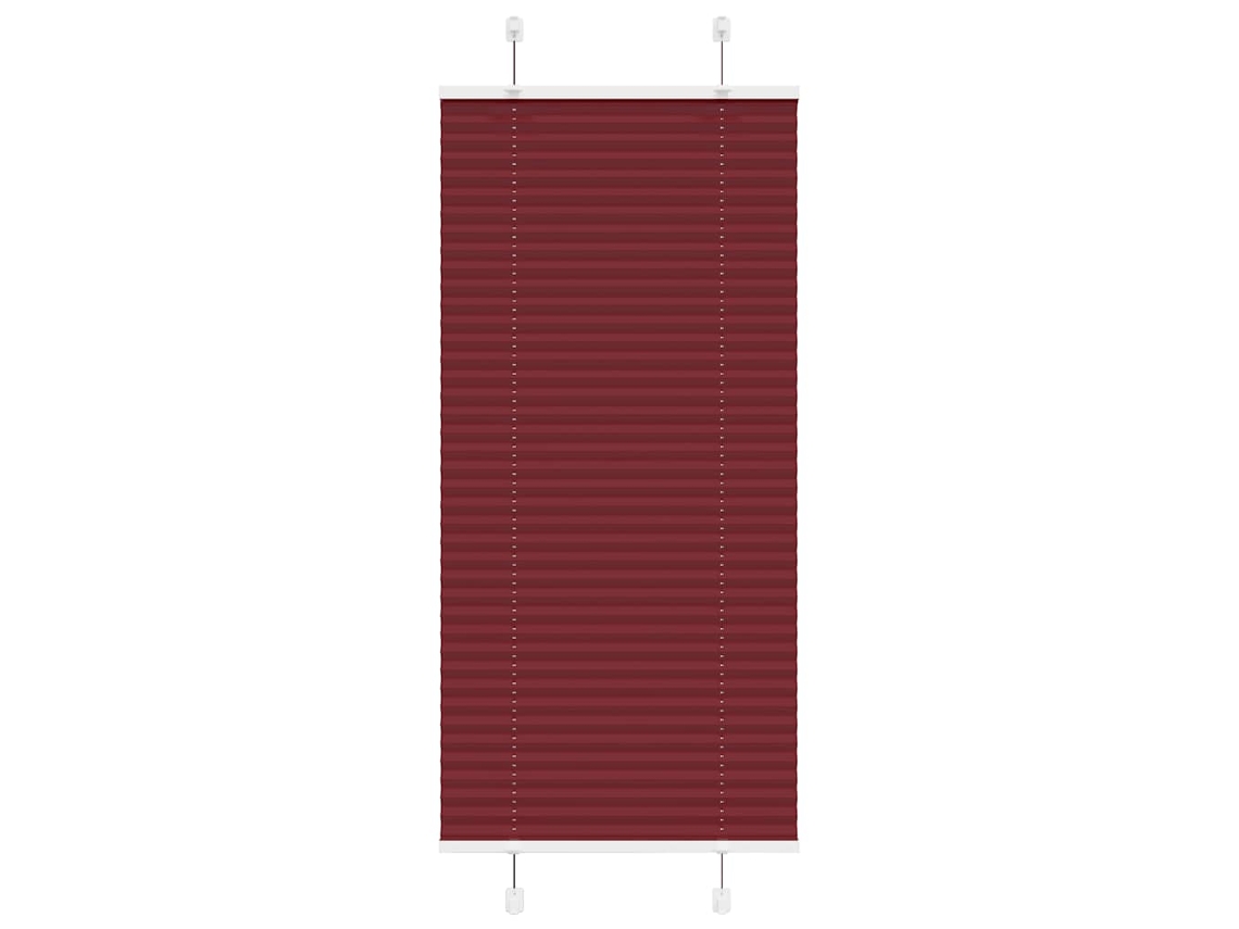 Vidaxl Plissado Cego Bordéus Vermelho 60x150 Cm Largura Tecido