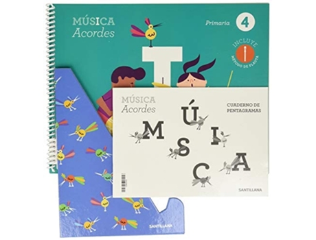 Livro Musica 4 Primaria Acordes Con Atril Ed19 Da Editorial Santillana De Santillana (espanhol)