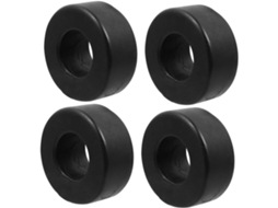 Shineofi Conjunto De 4-amortecedores E Pés Borracha Redondos Para Absorção Vibração Em Equipamentos Ginástica Fitness