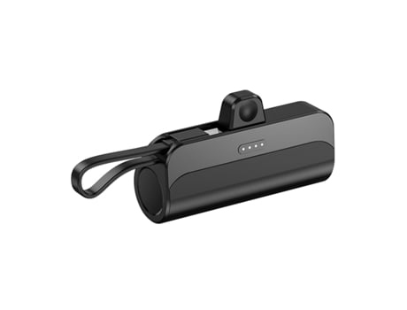 Powerbank Portátil 6000Mah 2 em 1 Lightning + Type-C M2 TEC M2-23 Preto