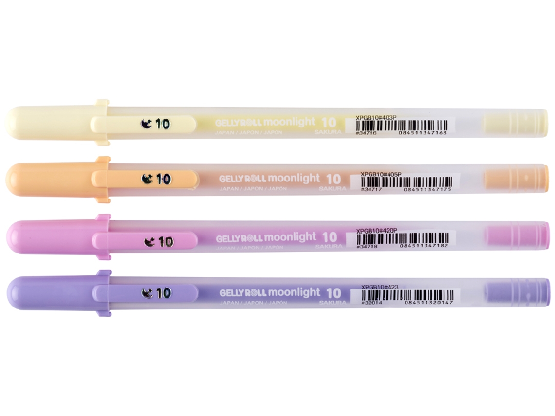 Caneta Rollerball em Gel SAKURA Gelly Roll Moonlight Pastel Embalagem de 8