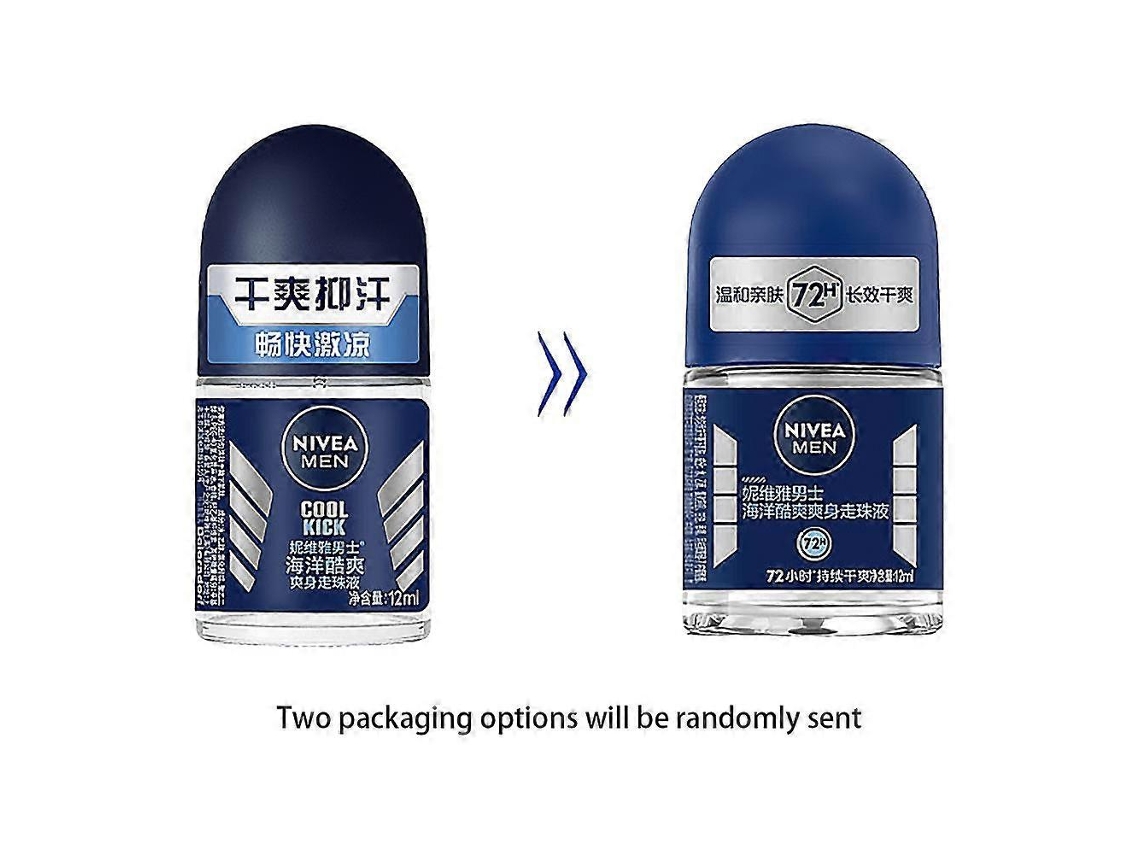 Nivea Desodorante Oceano - Proteção 48h E Fórmula Sem Álcool - 12ml - Preto