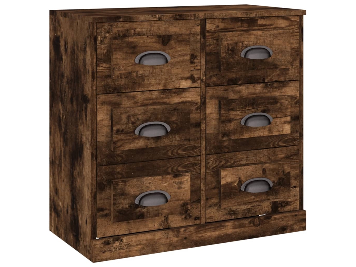 Sideboard, Sideboards Vidaxl Marrom Madeira Processada (n/a)