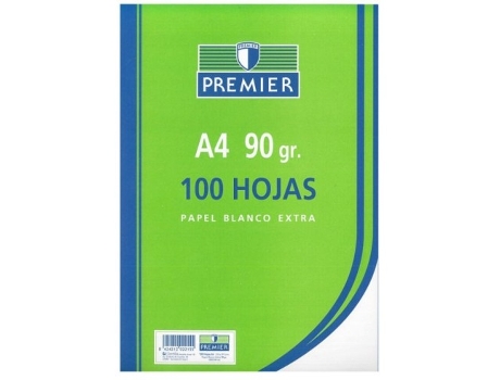 Livro Paquete A4 100h 90g Liso Premier De Desconocido (espanhol)