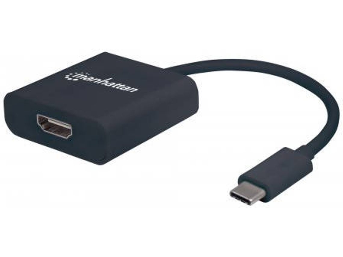 Cabo HDMI MANHATTAN (USB-C - HDMI - Preto)