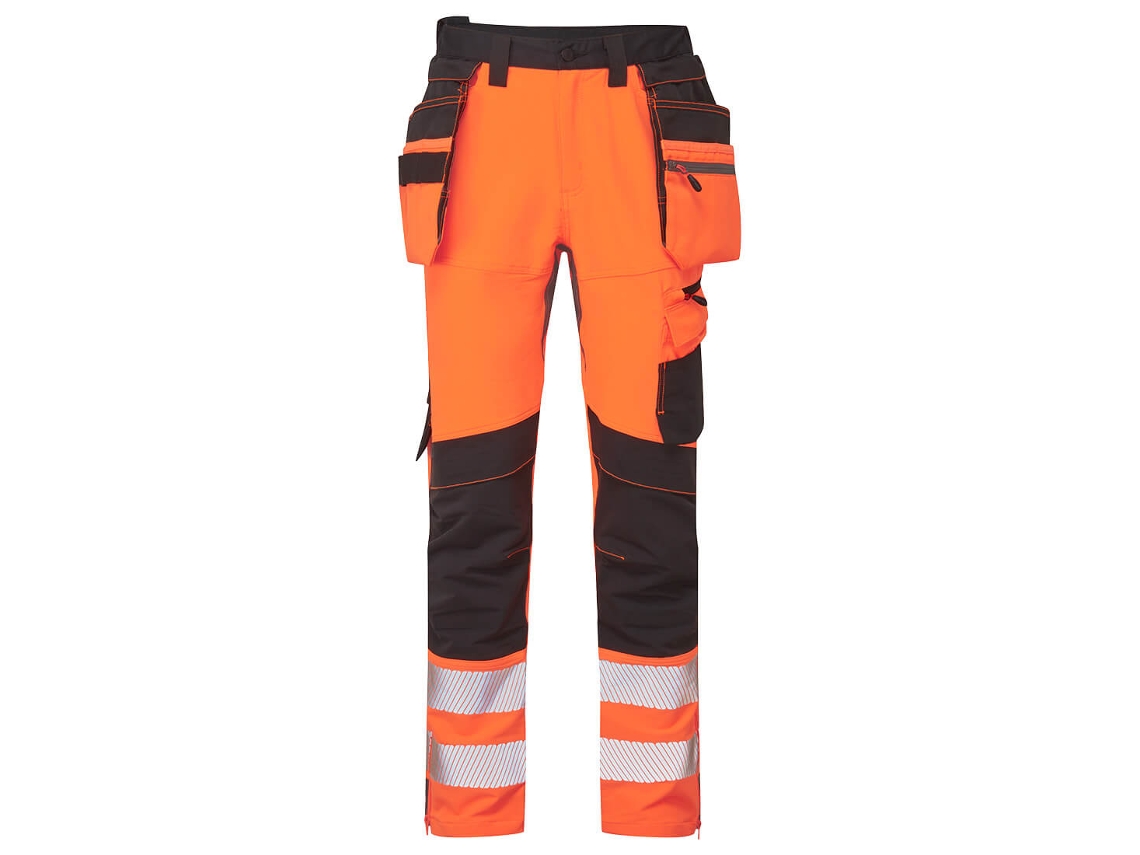 Calça Artesanal Com Coldre Removível De Alta Visibilidade Dx4 Laranja Preto / 32