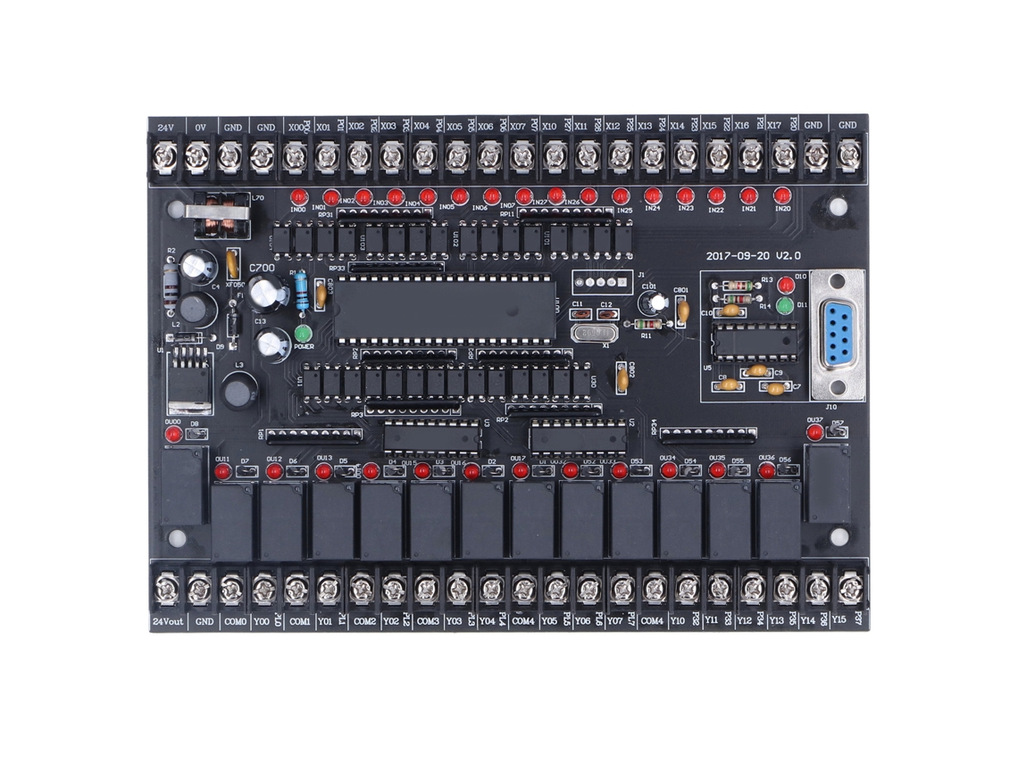 Placa De Controle Industrial Plc Placa De Circuito Impresso Controlador Lógico Programável De 24v Cc