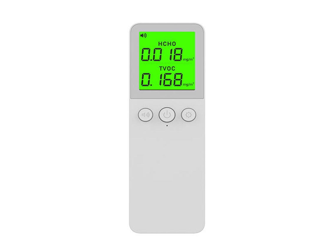 Yuru testador de Qualidade do Ar portátil, Hcho, TVOC, LCD, alerta automático | S/MARCA