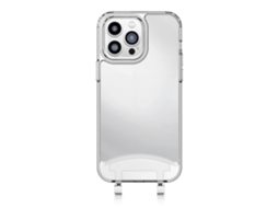 Lurelia Capa Tpu Com Cordão Para Iphone 13, Metal, Antichoque, Espelho, Transparente