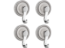 Conjunto De 4 Ganchos Ventosa Extra Fortes, Removíveis, Para Toalhas De Banho, Com Design Antiderrapante, Ideais Para