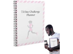 Planejador De 75 Dias Para Motivar Metas E Gerenciar O Tempo Com Hábitos. Organizador Portátil