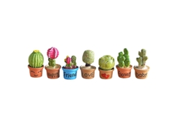 7pcs Mini Decorações De Resina Allinless