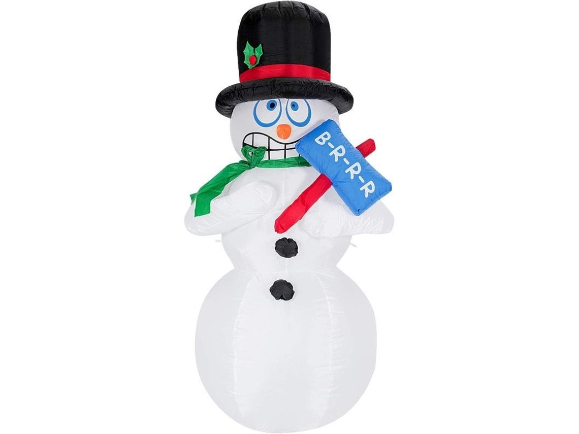 Muñeco De Nieve Hinchable De 180 Cm Con Luces Led, Figura De Navidad Temblorosa, Decoración Navideña