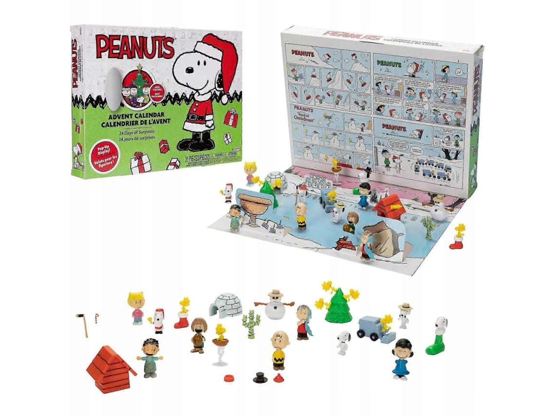 Calendário Do Advento Peanuts Snoopy Com 24 Presentes
