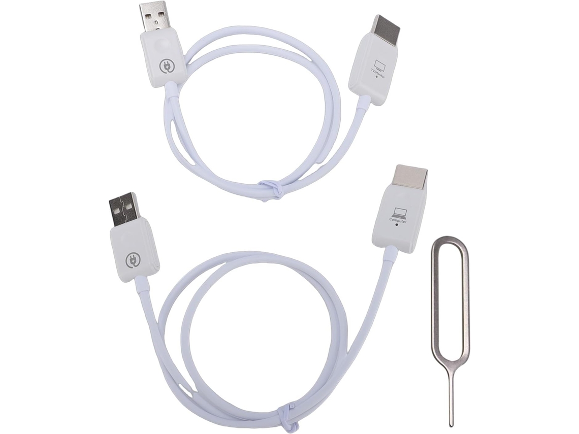 Adaptador De Ecrã Sem Fio, Cabo De Espelhamento De Ecrã Com Saída 4k