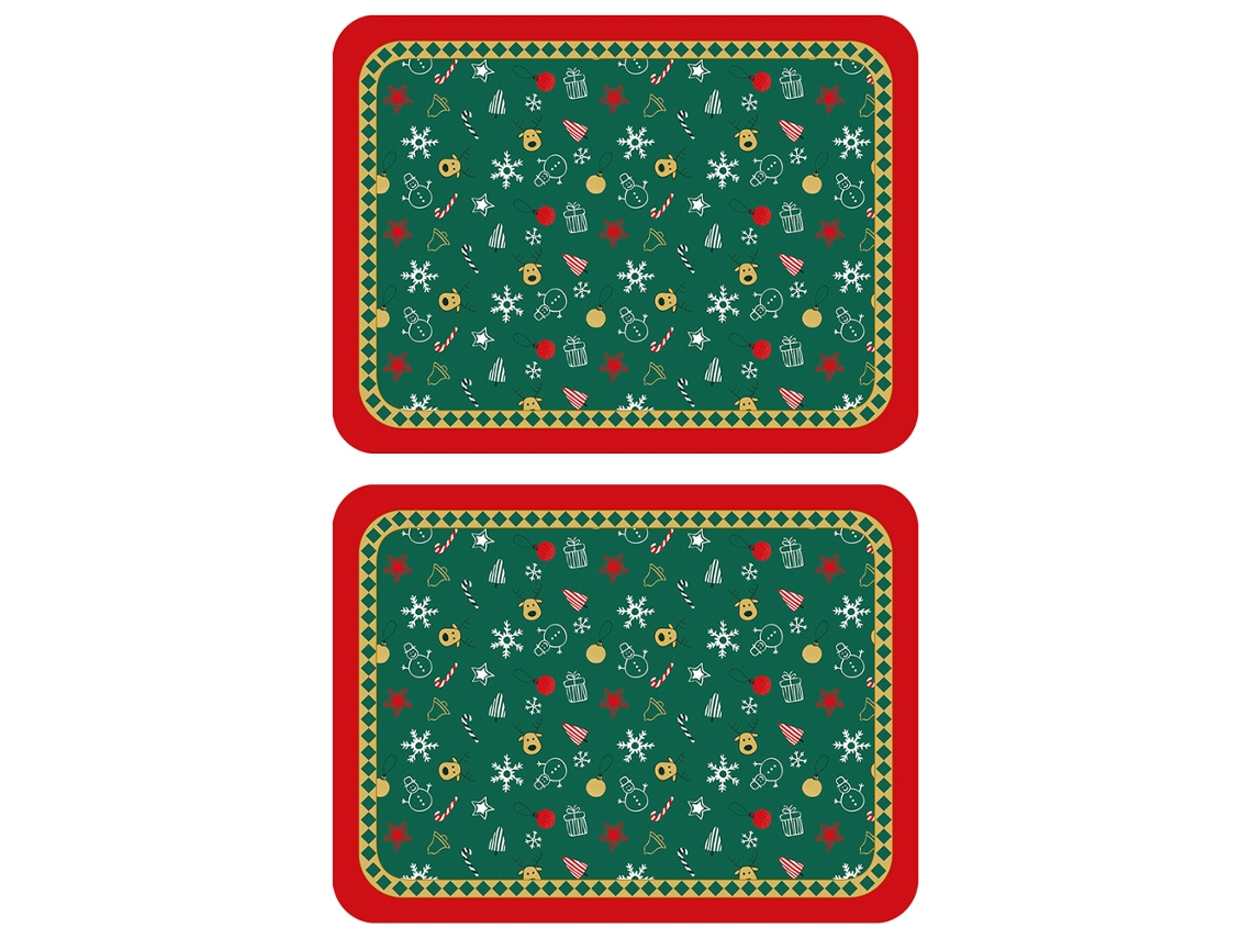 2 Peças Individuais de Couro de Natal Estilo de Natal de Couro 4 AURUM