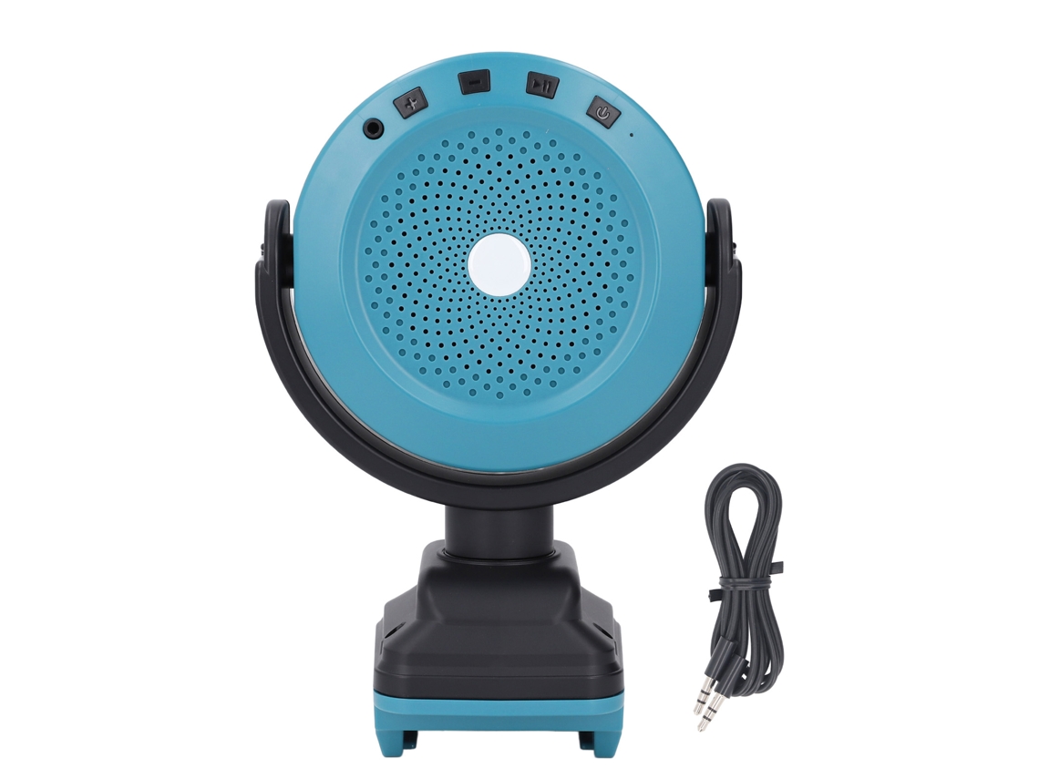 Caixa de som Bluetooth portátil sem fio para BL1850, BL1860 e BL1830, ideal para casa, canteiros de obras e camping.