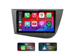 Rádio Automotivo Android 15 Junsun Para Seat Leon 2 (2005- 2012) | Auto Carplay | 4gb+64gb | Plug And Play | Gps | Swc