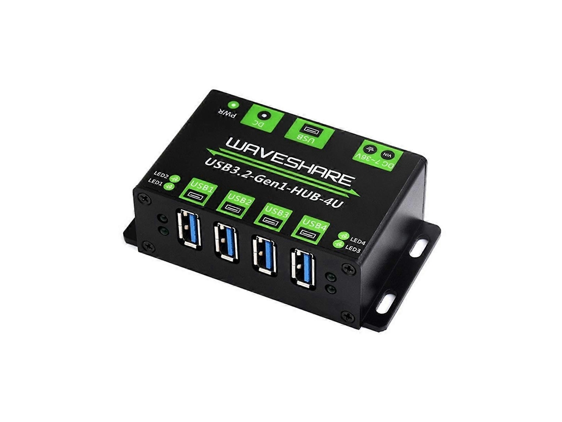 Hub Usb 3.2 4u Com 4 Portas Usb 3.2 Gen1, Interface De 5 Gbps, Adaptador De Hub Industrial Compatível Com Macos Super Presente Aquaforge