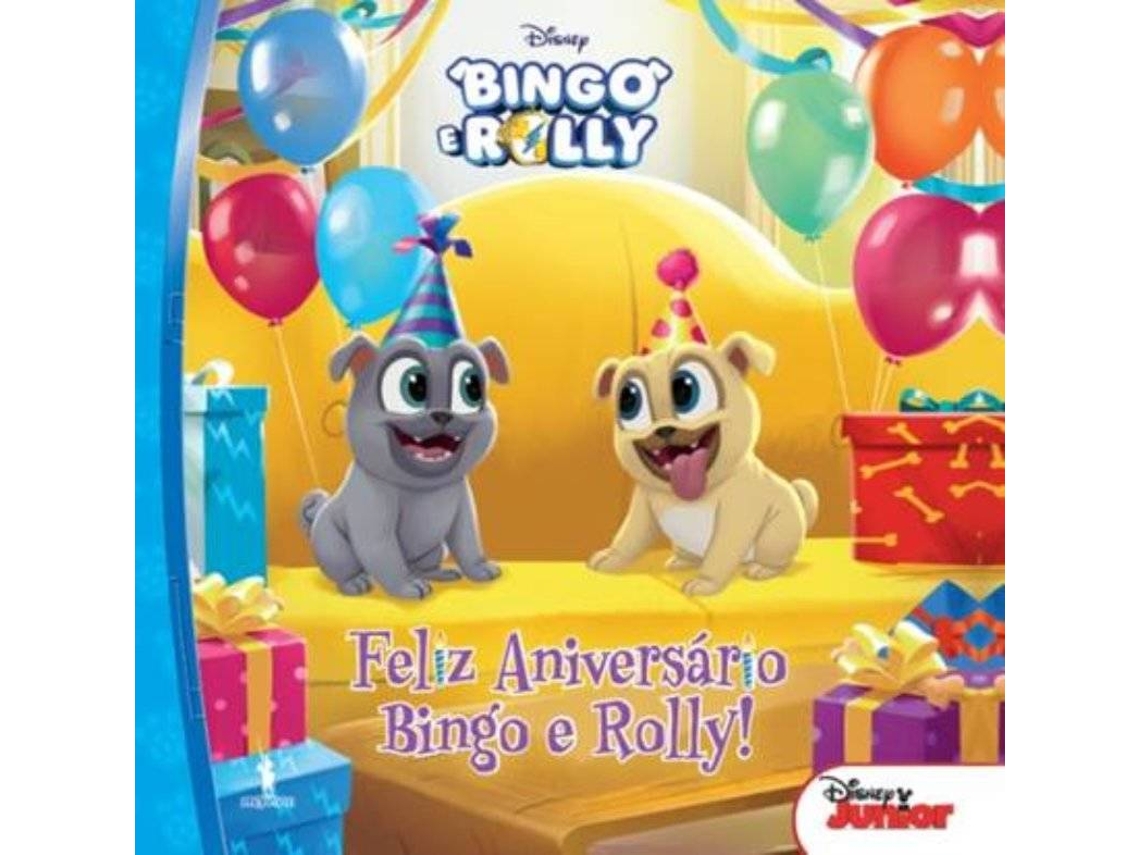 Livro O Aniversário Bingo e Rolly! (Português)