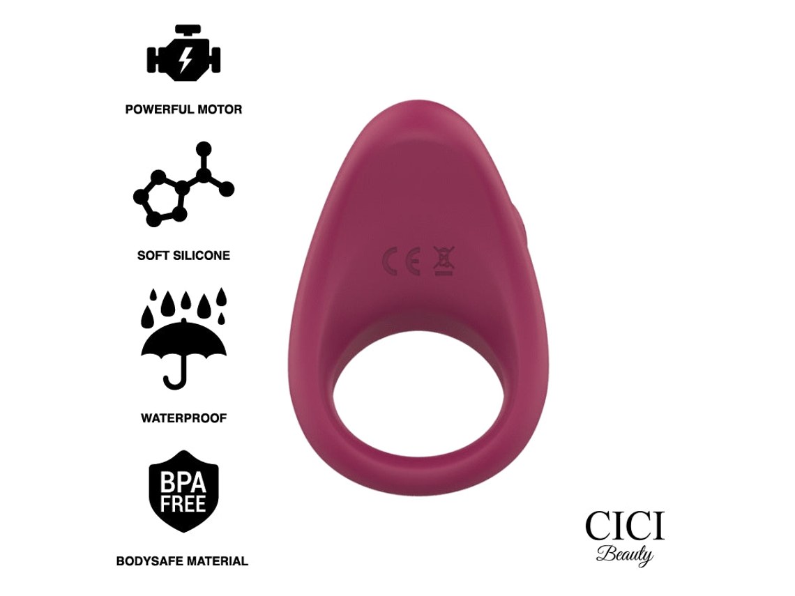 Cici Beauty - Anel Vibrante De Silicone Premium