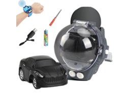 Mali carro de Controle Remoto Mini com Relógio Rc 2.4ghz Luz Led Presente para Crianças 3+