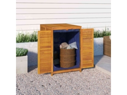 Vidaxl Caixa De Arrumação Para Jardim 70x87x104 Cm Acácia Maciça