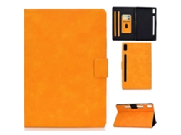 Capa De Couro Com Textura De Couro Bovino E Abertura Horizontal Para Tablet Lenovo Tab P11 Pro Gen 2