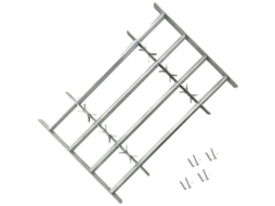 Window Grille, Window Grilles Vidaxl Prateado Aço (63-115 Cm)