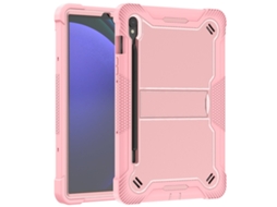 Funda Para Samsung Galaxy Tab S9 11 Pol., Com Suporte Embutido, Resistente E À Prova De Quedas Rosa Dourado Sfushos