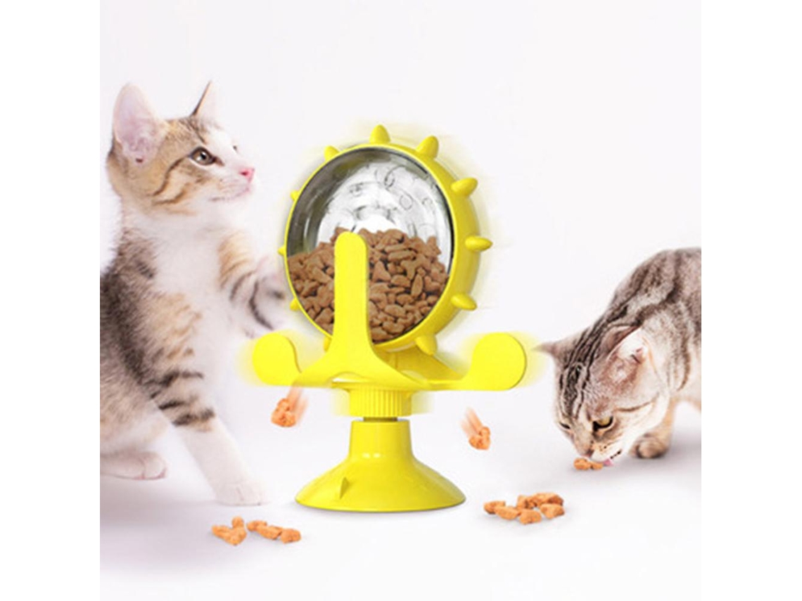 Brinquedo para Gatos de Moinho de Vento Amarelo