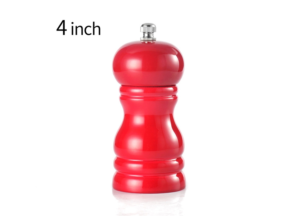 Elysve Moedor De Pimenta Manual Em Madeira Sólida De 4 Polegadas Moedor De Pimenta Preto